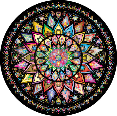 Tkanedziane Pl Panel Poliester Wodoodporny Mandala Multicolor Ko O